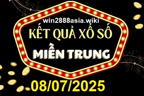 Soi cầu XSMT 08-07-2025 Win2888 Dự đoán cầu lô miền trung thứ 3
