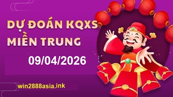 Soi cầu XSMT 09-04-2026 Win2888 Chốt số Lô đề Miền Trung thứ 5