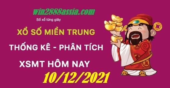 Soi cầu XSMT 10-12-2021 Win2888 Dự đoán Lô Đề Miền Trung thứ 6