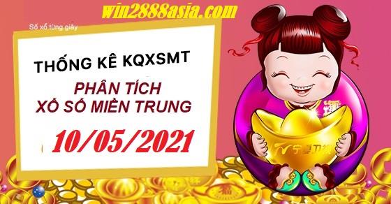 Soi cầu XSMT 10-5-2021 Win2888 Dự đoán Lô Đề Miền Trung thứ 2