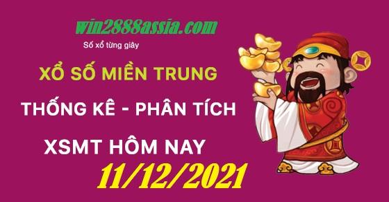 Soi cầu XSMT 11-12-2021 Win2888 Dự đoán Cầu Lô Miền Trung thứ 7