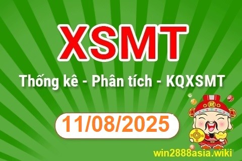 Soi cầu XSMT 11-08-2025 Win2888 Chốt số cầu lô miền trung thứ 2