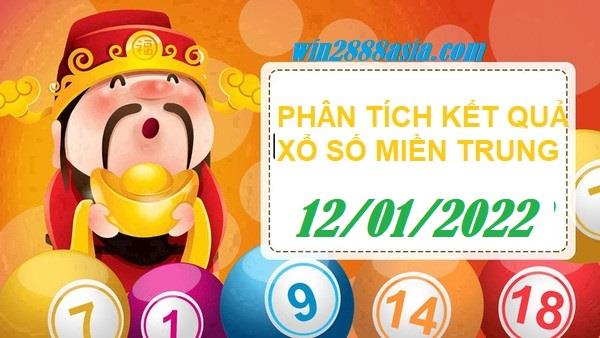Soi cầu XSMT 12-1-2022 Win2888 Dự đoán KQXS Miền Trung thứ 4