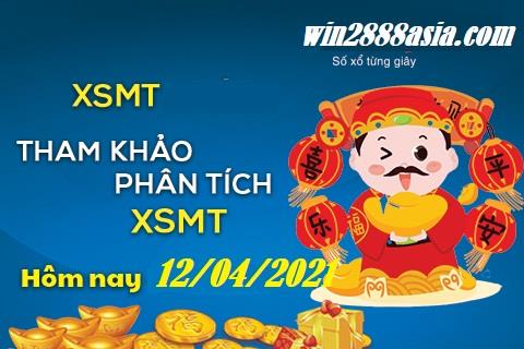 Soi cầu XSMT 12-4-2021 Win2888 Chốt số Cầu Lô Miền Trung thứ 2