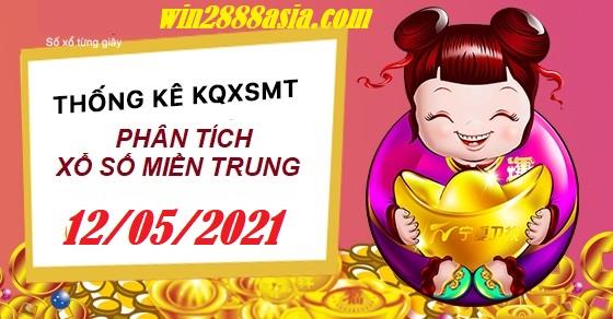Soi cầu XSMT 12-5-2021 Win2888 Chốt số Xổ Số Miền Trung thứ 4