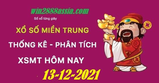 Soi cầu XSMT 13-12-2021 Win2888 Dự đoán Xổ Số Miền Trung thứ 2