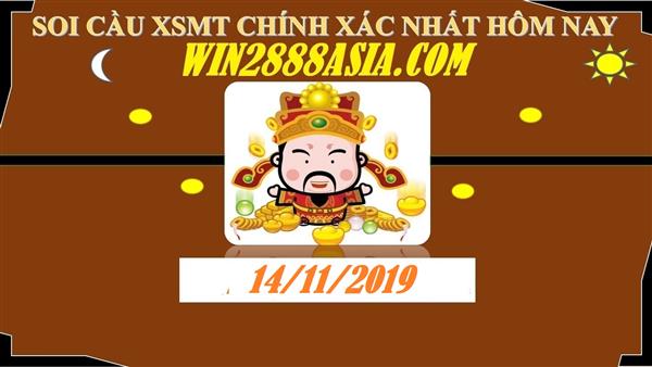 Soi cầu XSMT 14-11-2019 Win2888 Dự đoán Thống kê cầu Miền Trung thứ 5