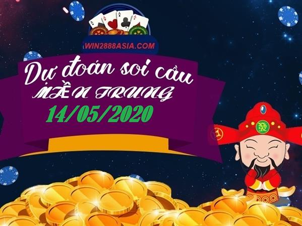 Soi cầu XSMT 14-5-2020 Win2888 Chốt số Dàn Đề VIP Miền Trung thứ 5