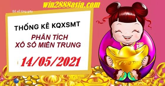Soi cầu XSMT 14-5-2021 Win2888 Chốt số Dàn Đề Miền Trung thứ 6