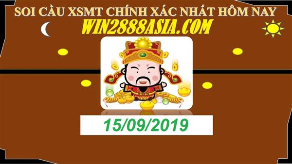 Soi cầu XSMT 15-9-2019 Win2888 Dự đoán cầu lô Miền Trung VIP chủ nhật