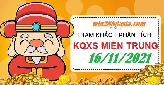 Soi cầu XSMT 16-11-2021 Win2888 Dự đoán Dàn Đề Miền Trung thứ 3