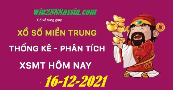 Soi cầu XSMT 16-12-2021 Win2888 Chốt số Dàn Đề Miền Trung thứ 5