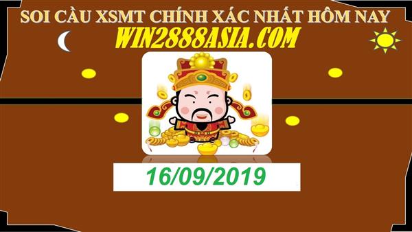 Soi cầu XSMT 16-9-2019 Win2888 Dự đoán xổ số Miền Trung thứ 2