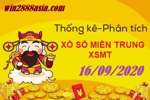 Soi cầu XSMT 16-9-2020 Win2888 Chốt số Cầu Đề Miền Trung thứ 4