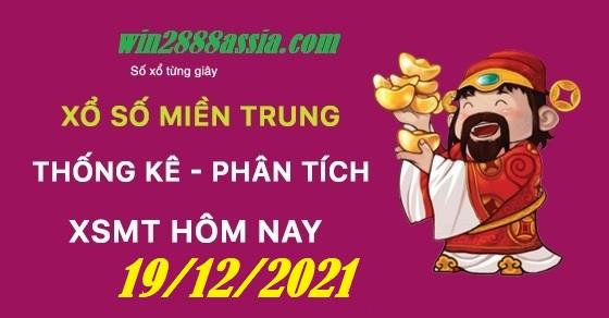 Soi cầu XSMT 19-12-2021 Win2888 Dự đoán Xổ Số Miền Trung chủ nhật