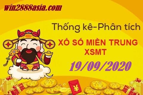 Soi cầu XSMT 19-9-2020 Win2888 Chốt số Cầu Đề Miền Trung thứ 7