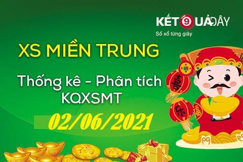 Soi cầu XSMT 2-6-2021 Win2888 Dự đoán Lô Đề Miền Trung thứ 4