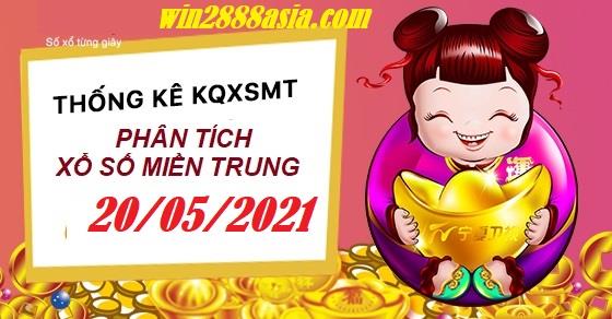 Soi cầu XSMT 20-5-2021 Win2888 Dự đoán Xổ Số Miền Trung thứ 5