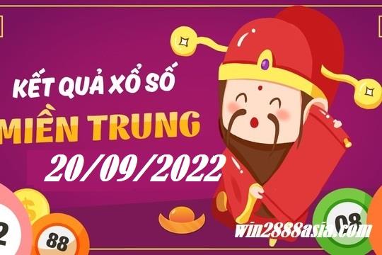 Soi cầu XSMT 20-09-2022 Win2888 Chốt số Dàn Đề Miền Trung thứ 3