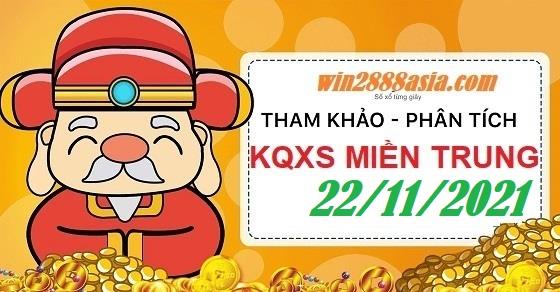 Soi cầu XSMT 22-11-2021 Win2888 Dự đoán Cầu Số VIP Miền Trung thứ 2