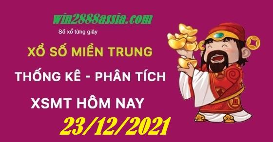 Soi cầu XSMT 23-12-2021 Win2888 Dự đoán Xố Số Miền Trung thứ 5