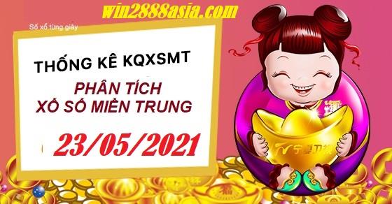 Soi cầu XSMT 23-5-2021 Win2888 Chốt số Lô Đề Miền Trung chủ nhật