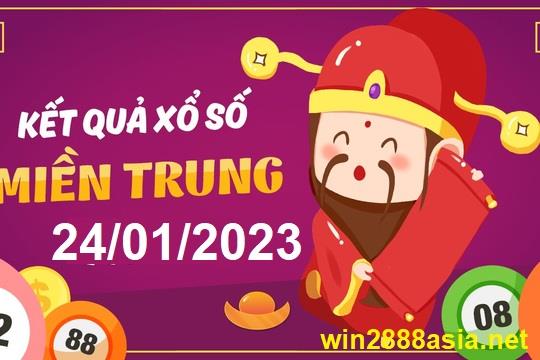 Soi cầu XSMT 24-01-2023 Win2888 Dự đoán Xổ Số Miền Trung thứ 3
