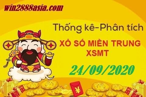 Soi cầu XSMT 24-9-2020 Win2888 Chốt số Cầu Lô Miền Trung thứ 5