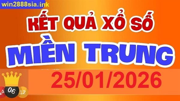 Soi cầu XSMT 25-01-2026 Win2888 Dự đoán cầu lô miền trung chủ nhật