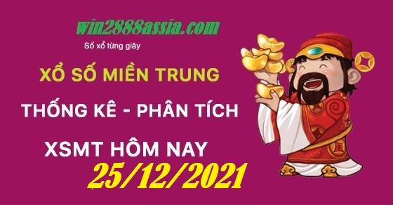 Soi cầu XSMT 26-12-2021 Win2888 Chốt số Cầu Lô Miền Trung chủ nhật