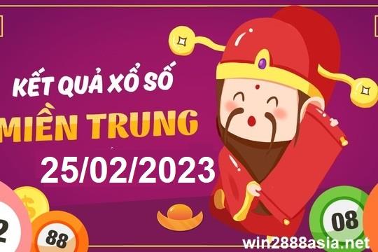 Soi cầu XSMT 25-2-2023 Win2888 Chốt số cầu lô miền trung thứ 7