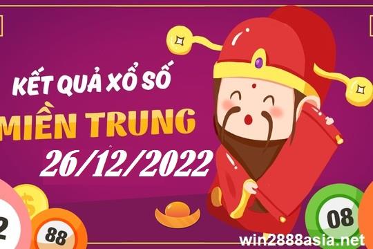 Soi cầu XSMT 26-12-2022 Win2888 Chốt số cầu lô miền trung thứ 2