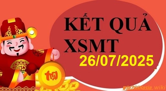 Soi cầu XSMT 26-07-2025 Win2888 Chốt số lô đề miền trung thứ 7