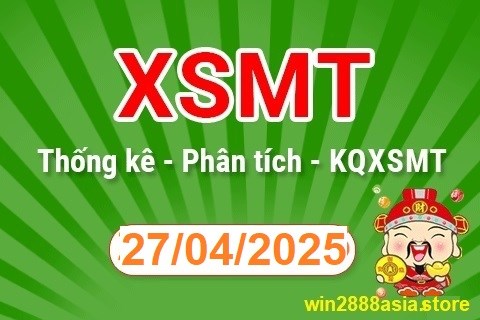 Soi cầu XSMT 27-04-2025 Win2888 Chốt số lô đề miền trung chủ nhật