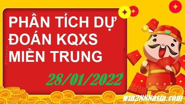 Soi cầu XSMT 28-1-2022 Win2888 Dự đoán Xổ Số Miền Trung thứ 6