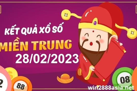Soi cầu XSMT Win2888 28-02-2023 Chốt số xổ số miền trung thứ 3