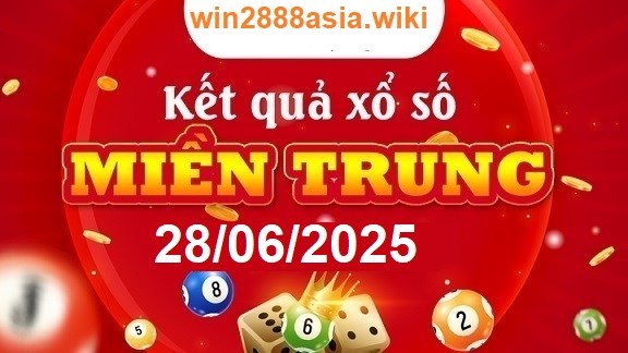Soi cầu XSMT 28-06-2025 Win2888 Chốt số lô đề miền trung thứ 7