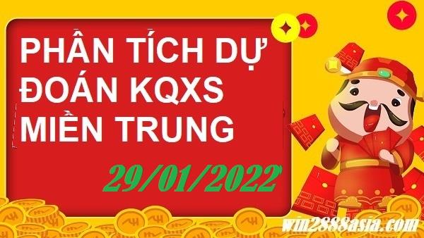 Soi cầu XSMT 29-1-2022 Win2888 Dự đoán Dàn Đề Miền Trung thứ 7