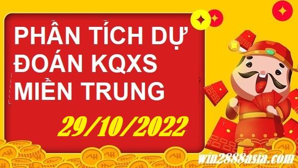 Soi cầu XSMT 29-10-2022 Win2888 Chốt số Cầu Lô Miền Trung thứ 7