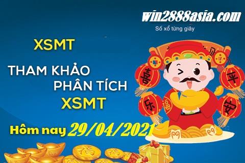 Soi cầu XSMT 29-4-2021 Win2888 Chốt số Dàn Đề Miền Trung thứ 5