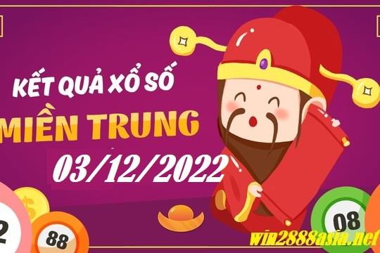 Soi cầu XSMT 03-12-2022 Win2888 Dự đoán xổ số miền trung thứ 7