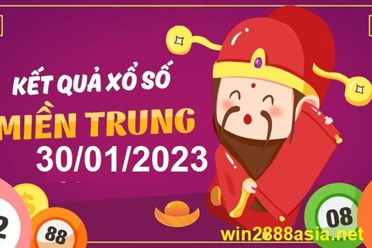 Soi cầu XSMT 30-01-2023 Win2888 Chốt số xổ số miền trung thứ 2