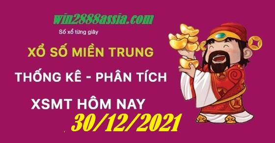 Soi cầu XSMT 30-12-2021 Win2888 Dự đoán Dàn Đề Miền Trung thứ 5