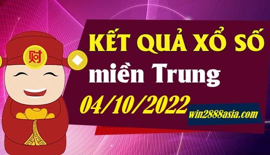 Soi cầu XSMT 04-10-2022 Win2888 Chốt số Dàn Đề Miền Trung thứ 3