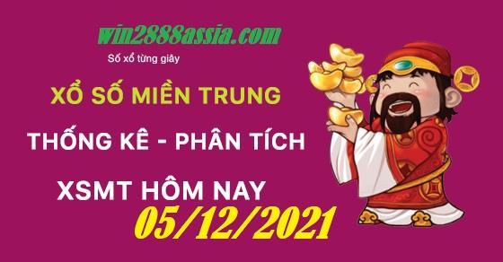 Soi cầu XSMT 5-12-2021 Win2888 Dự đoán Xổ Số Miền Trung chủ nhật