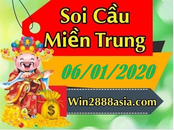 Soi cầu XSMT 6-1-2020 Win2888 Dự đoán Dàn Đề Miền Trung thứ 2