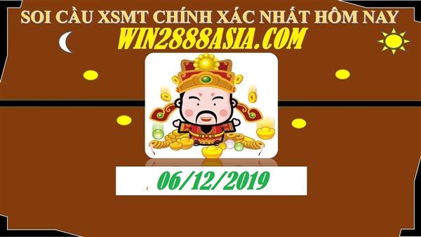 Soi cầu XSMT 6-12-2019 Win2888 Dự đoán Xổ Số Miền Trung thứ 6