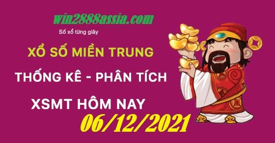 Soi cầu XSMT 6-12-2021 Win2888 Dự đoán Dàn Đề Miền Trung thứ 2