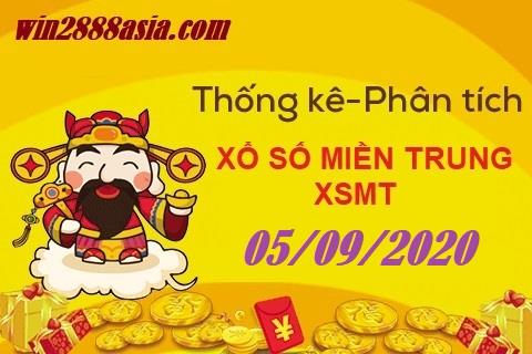 Soi cầu XSMT 5-9-2020 Win2888 Dựu đoán Cầu lô Mèn Trung thứ 7