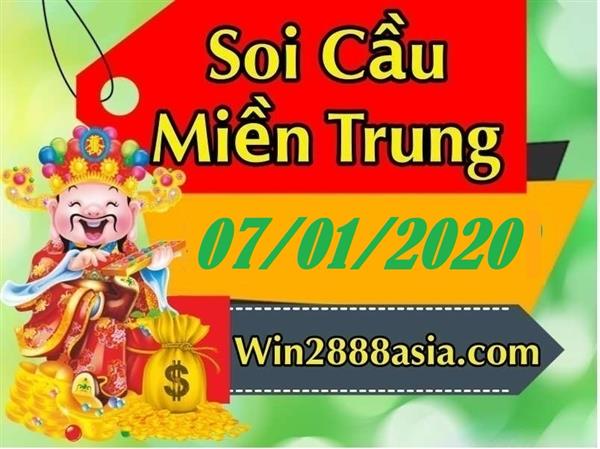 Soi cầu XSMT 7-1-2020 Win2888 Dự đoán Lô Đề Miền Trung thứ 3